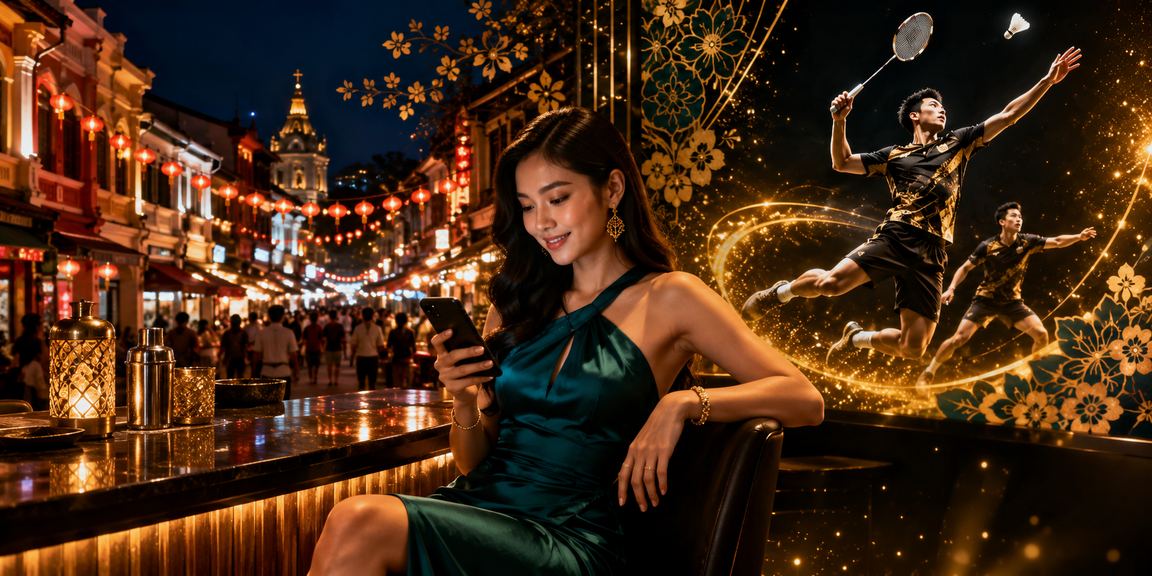 Orang ramai menggunakan telefon bimbit di kasino Malacca